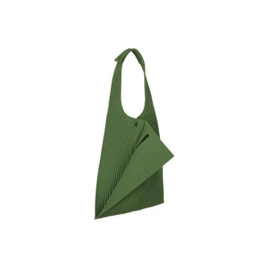 Homme Plissé Issey Miyake Pleated Shoulder Bag With Structured Silhouette