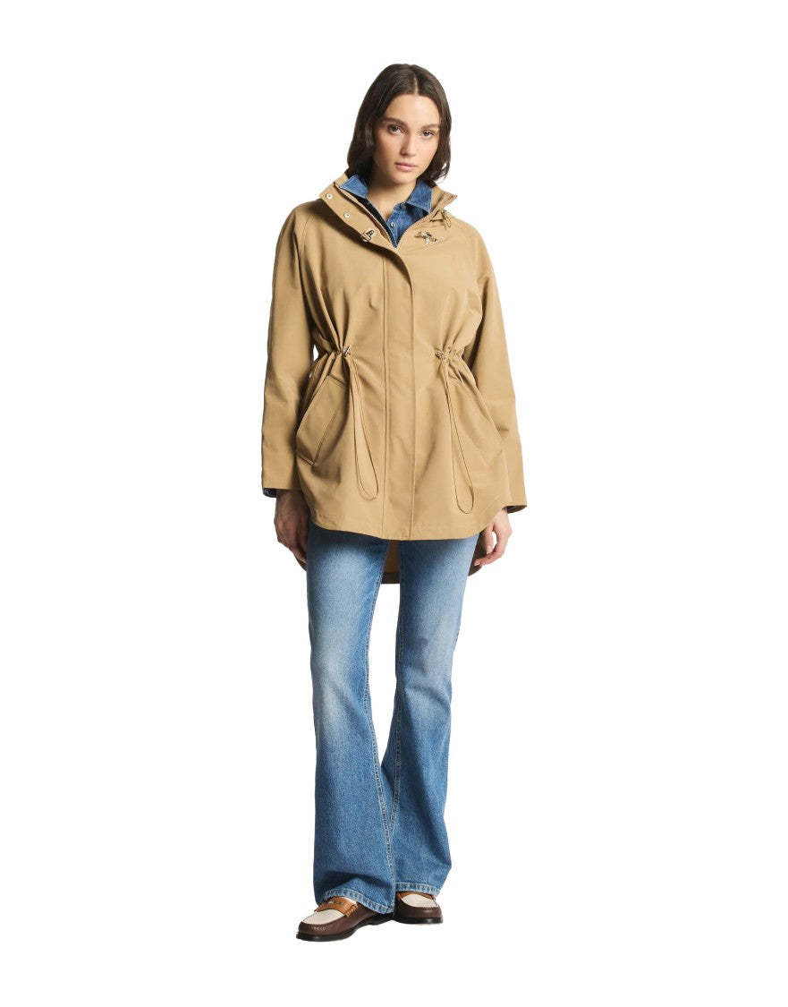 Fay Functional Medium Beige Parka With Hood