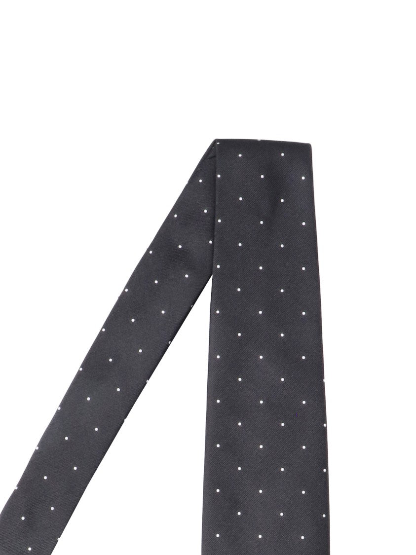 Tom Ford Adjustable Polka Dot Mulberry Silk Necktie