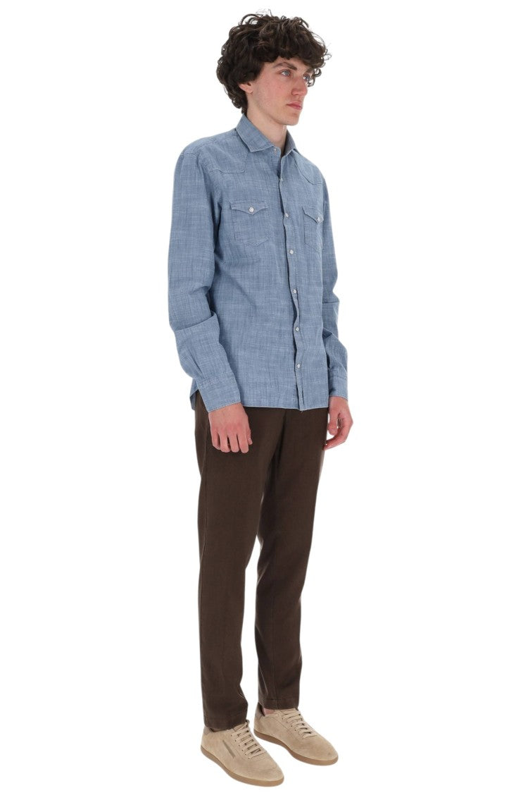 Barba Dandylife Texas Lightweight Denim Shirt