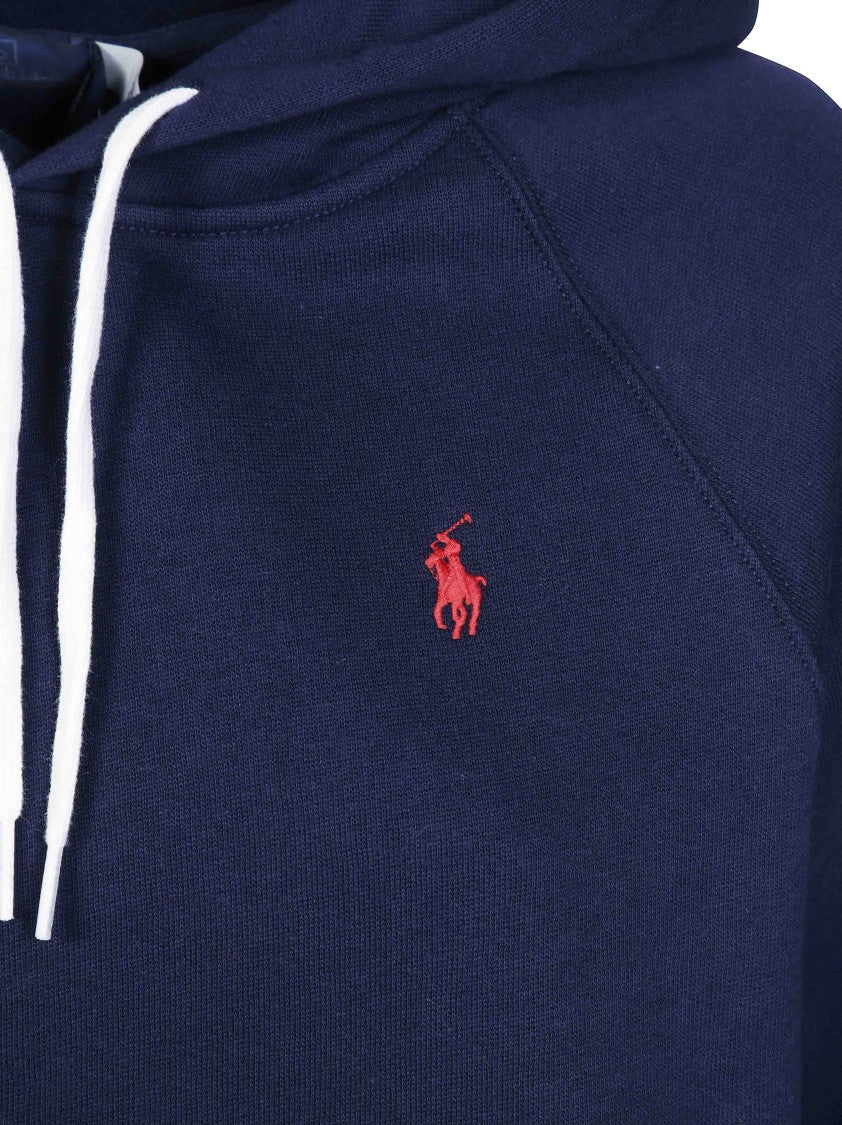 Polo Ralph Lauren Cropped Hoodie Kangaroo Pocket Sweatshirt