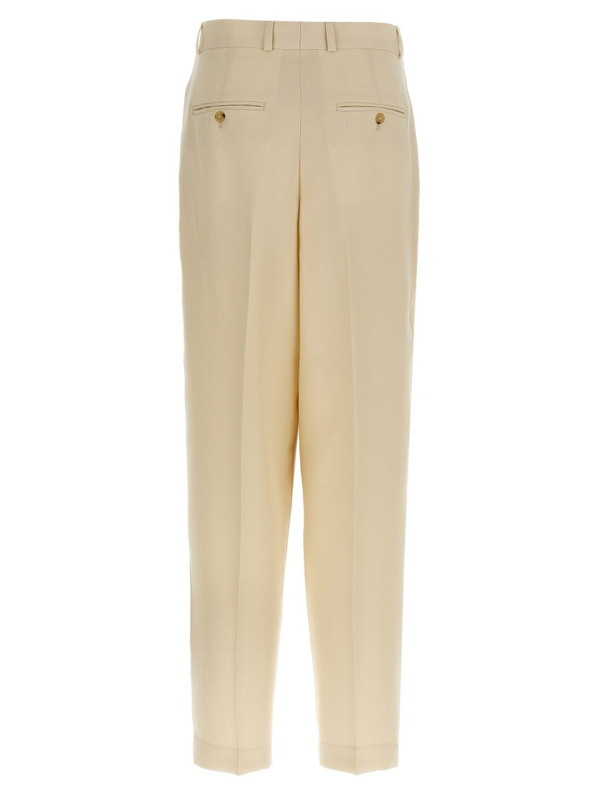 Totême Tailored Viscose Blend Trousers With Pince Detailing