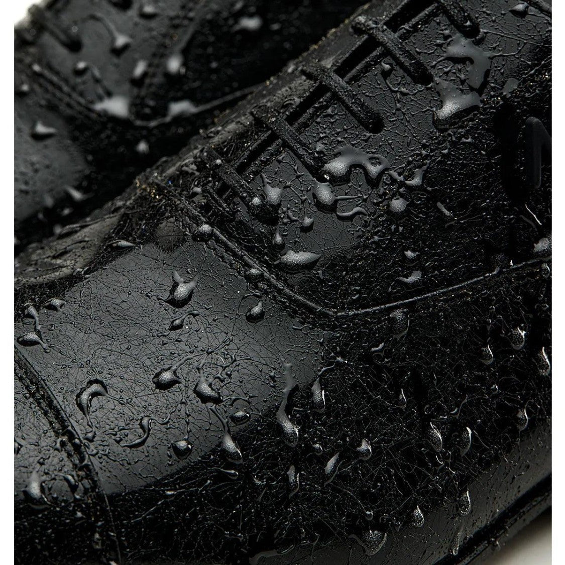 Mimanera Black Mr. Rain Effect Leather Shoes