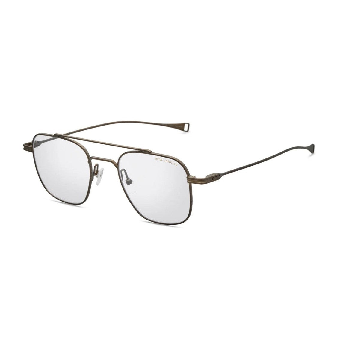 Dita Lancier Brown Lsa 118 Titanium Pilot Eyeglasses