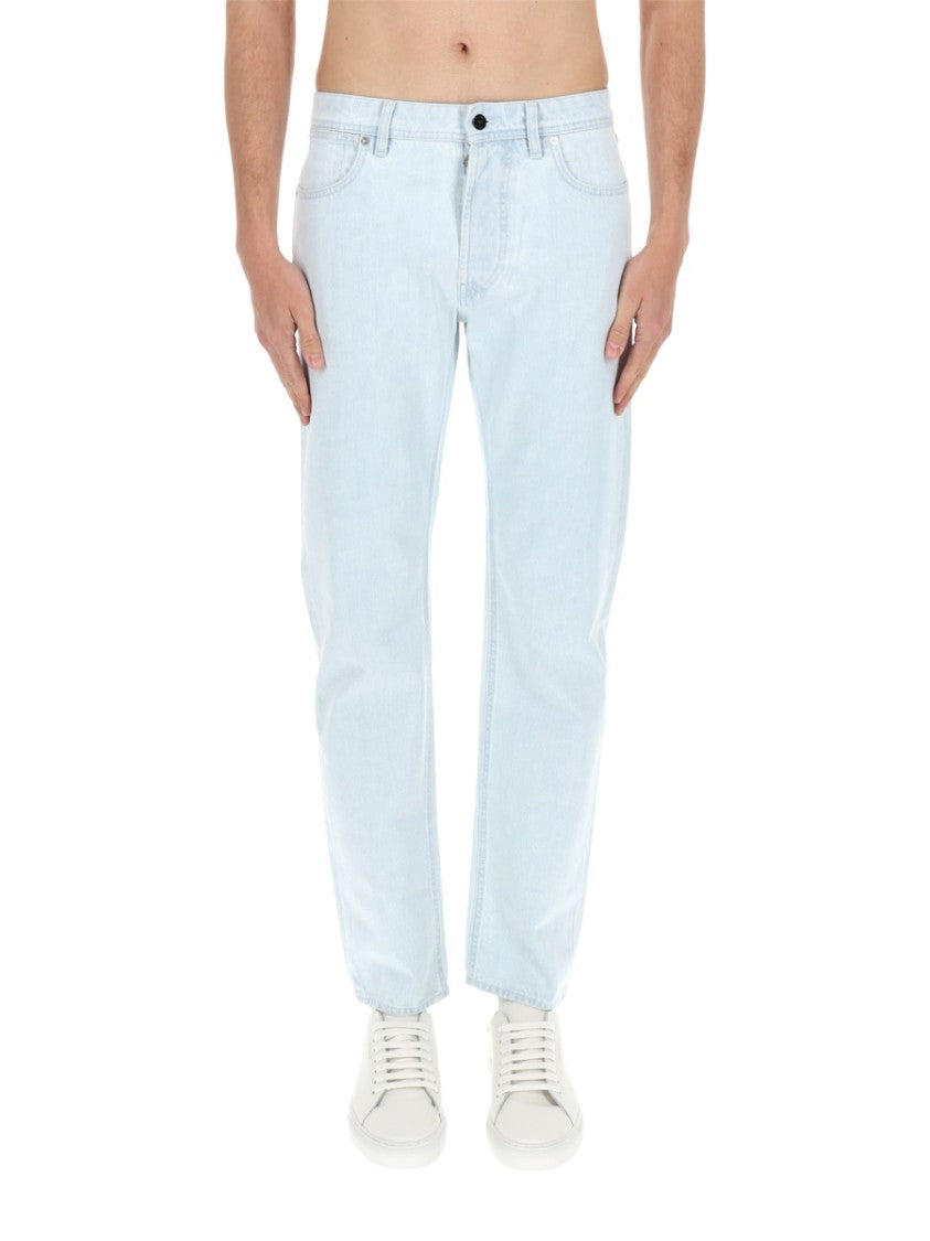 Stone Island Light Wash Cotton Five-Pocket Jeans