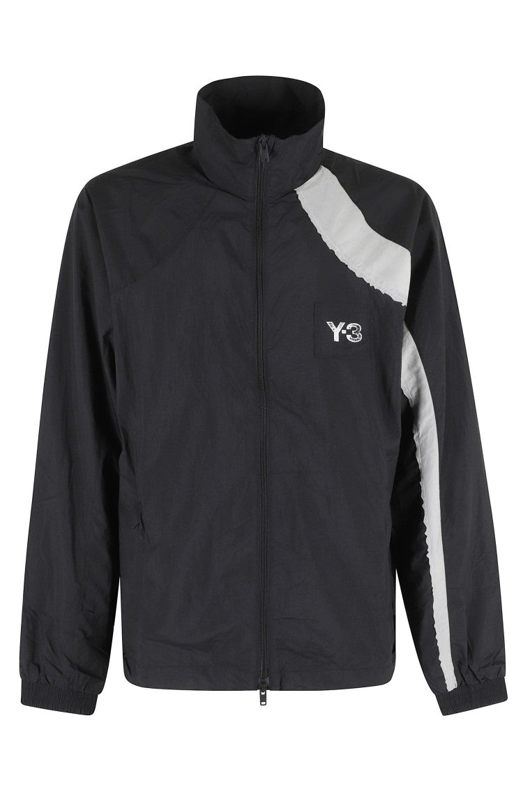 Y-3 Black M Re Nyl Nylon Windbreaker High-Collar Polyamide Jacket