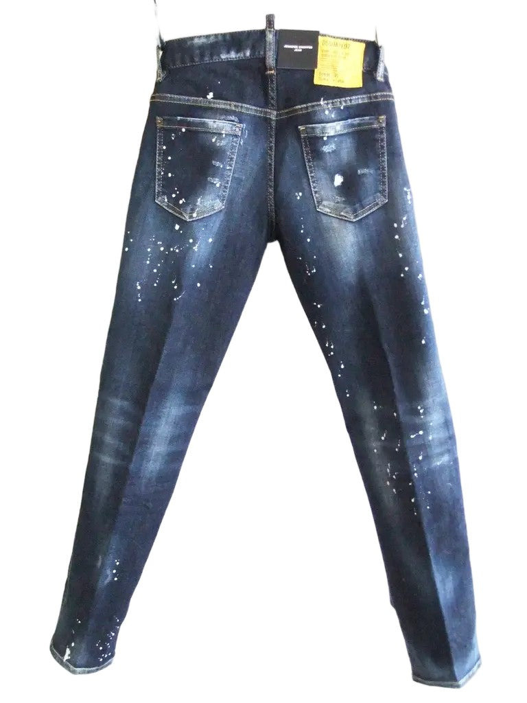 Dsquared2 Distressed Dark Denim Jeans