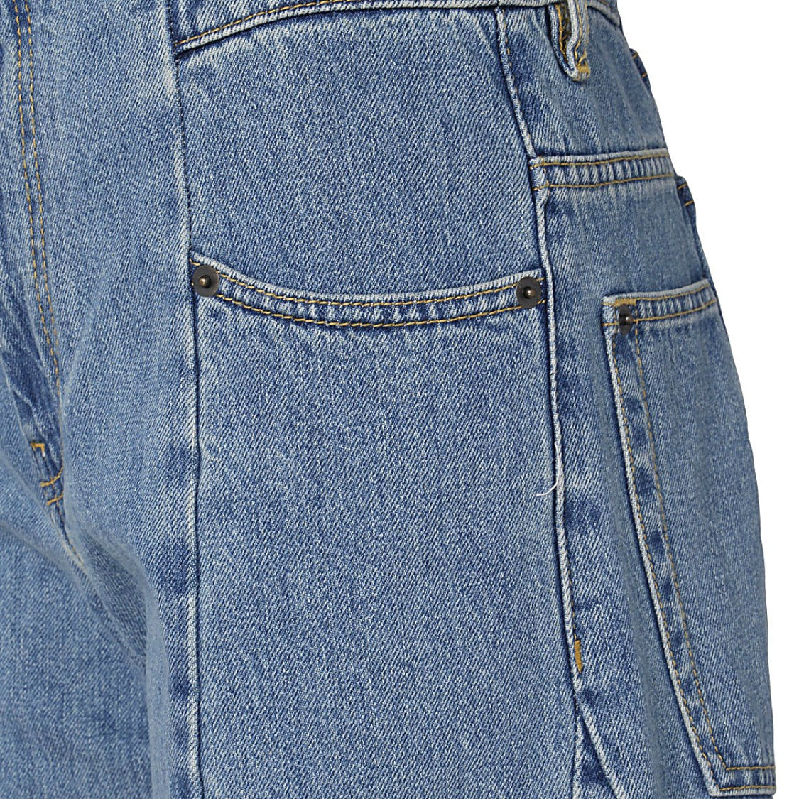 Maison Margiela Light Blue Stonewashed Wide-Leg Jeans