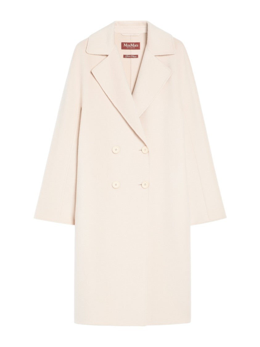 Max Mara Double-Breasted Coat With Design