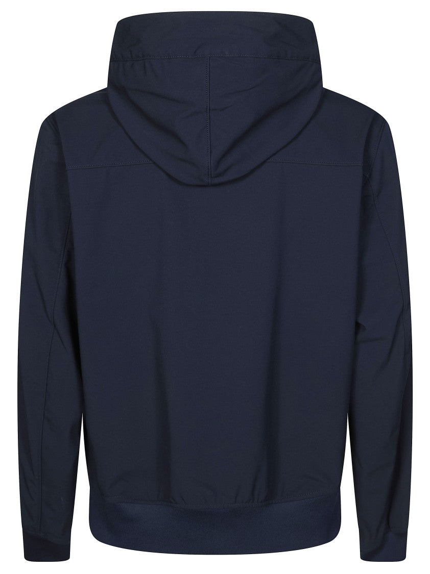 Stone Island Cropped Blue Ribbed Cuffs Parka