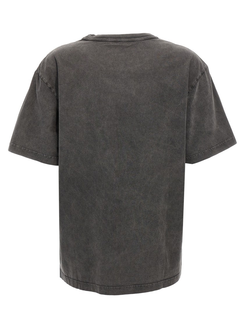 T By Alexander Wang Embossed Logo Cotton T-Shirt