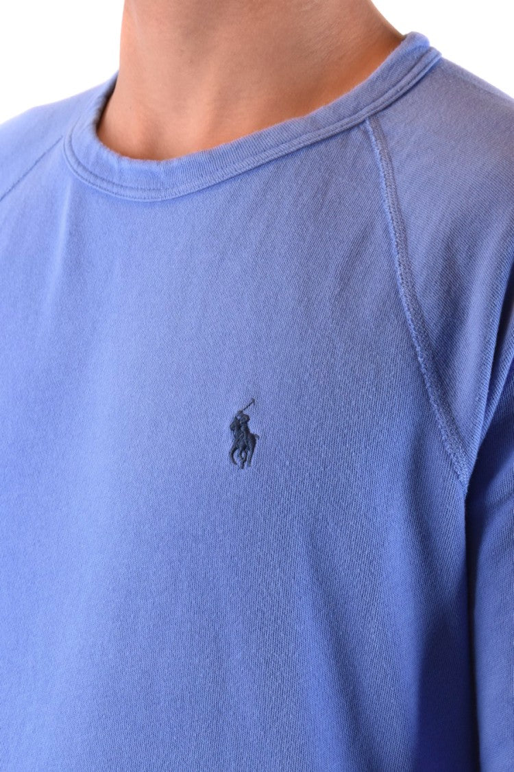 Polo Ralph Lauren Blue Classic Crew Neck Logo Sweatshirt