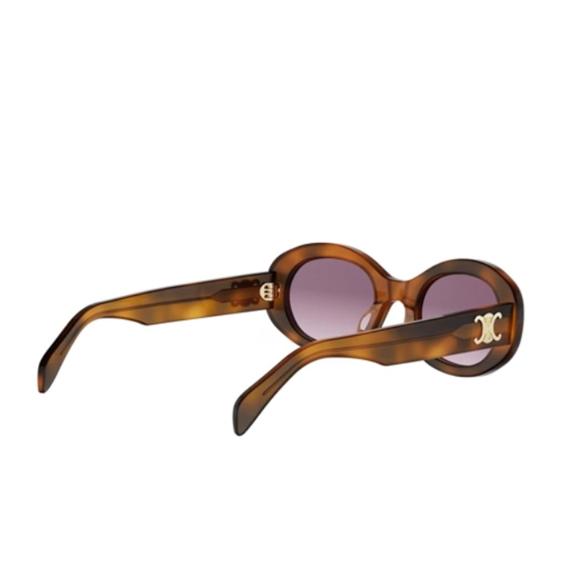 Celine Havana Triomphe Acetate Oval Sunglasses