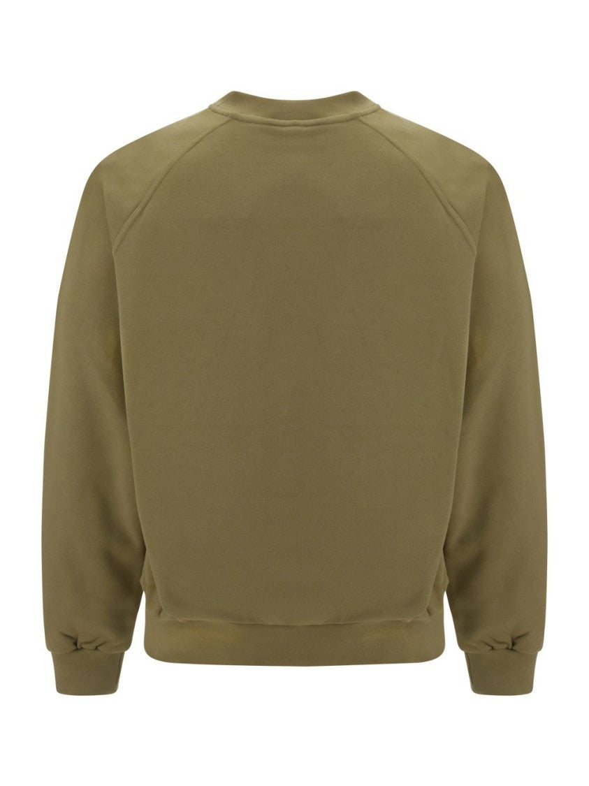 Sunnei Ribbed Long-Sleeve Top With Embossed Logo