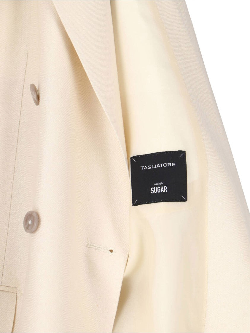 Tagliatore Cream T Jasmine Linen Suit
