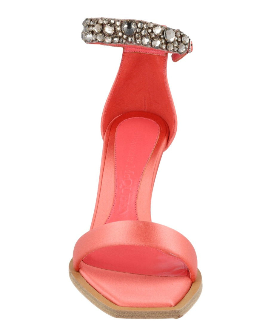 Alexander Mcqueen Crystal-Cuff Stiletto Heels