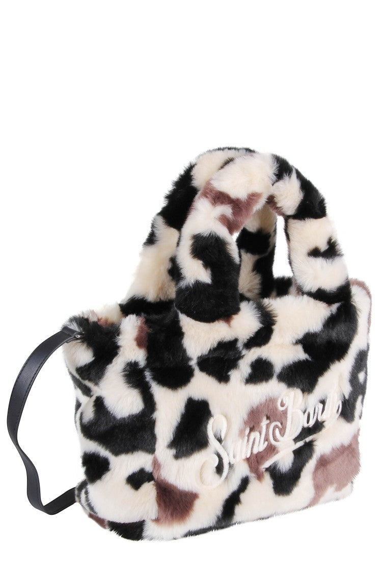 Mc2 Saint Barth Plush Cow Motif Handbag