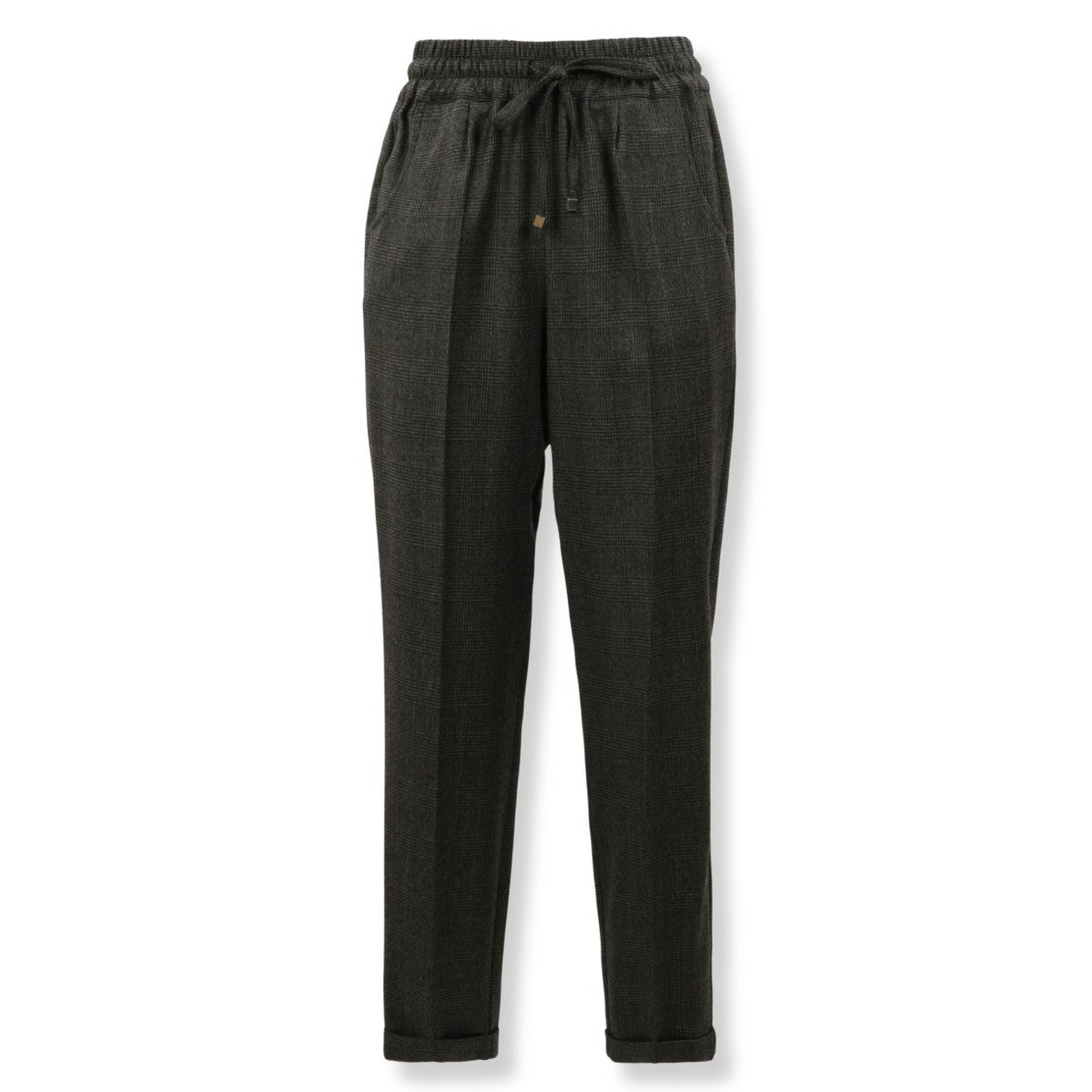 Kiton Houndstooth Wool Trousers