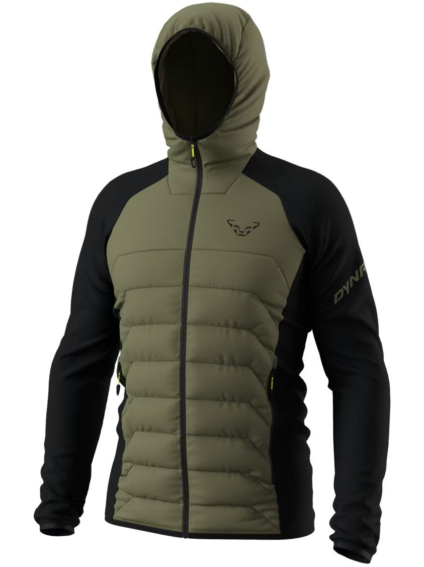 Dynafit Padded Quilted Hybrid Jacket With Hood And Zippered Pockets