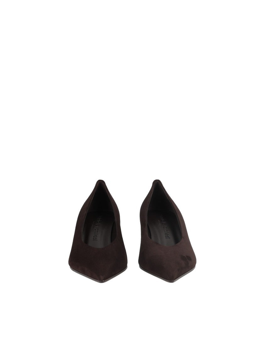 Sergio Levantesi Chocolate Brown Beatrix67 Suede Kitten-Heel Pumps