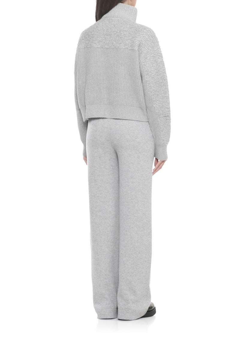 Peserico Grey Wool Blend Sweater