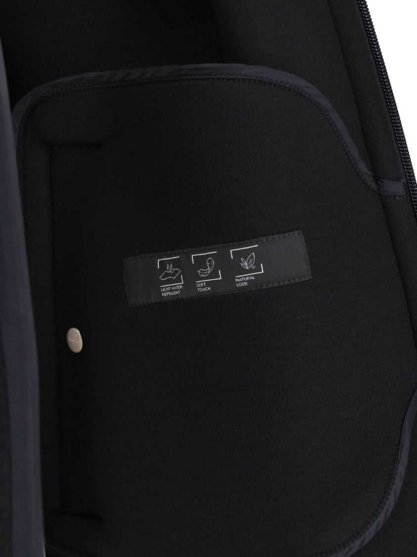 Laminar Zip-Up Hooded Jacket With Boxy Silhouette And Side Pockets