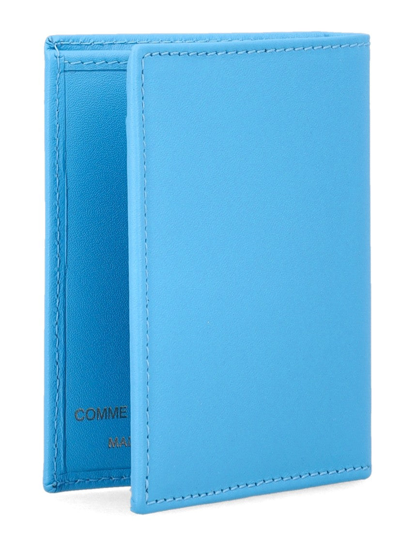 Comme Des Garçons Gold Gancini Bi-Fold Leather Wallet