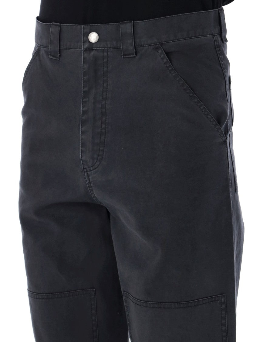 Oamc Relaxed Fit Black Chino Cargo Pants