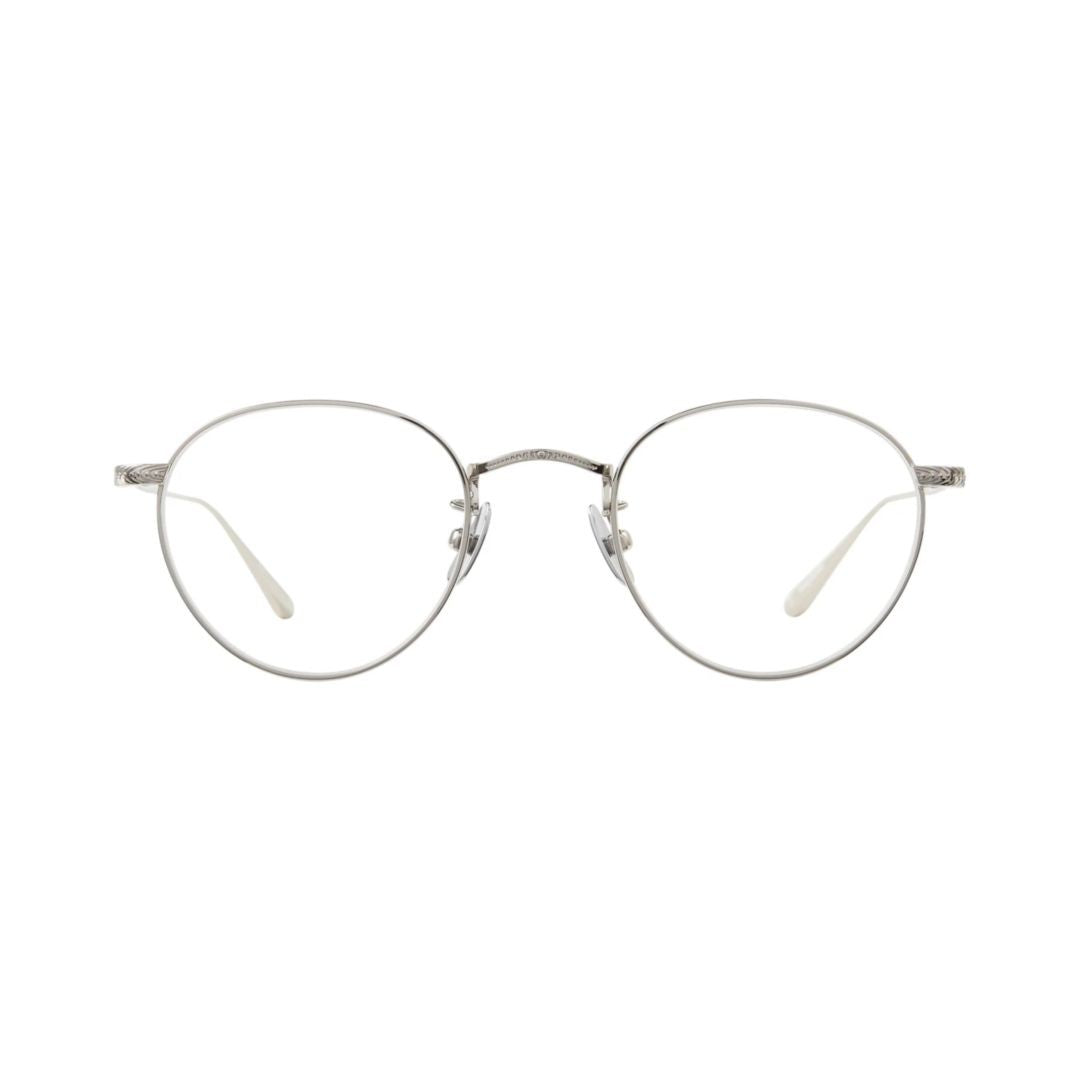 Garrett Leight William Rounded Silver-Finish Eyeglasses With Adjustable Nose Pads