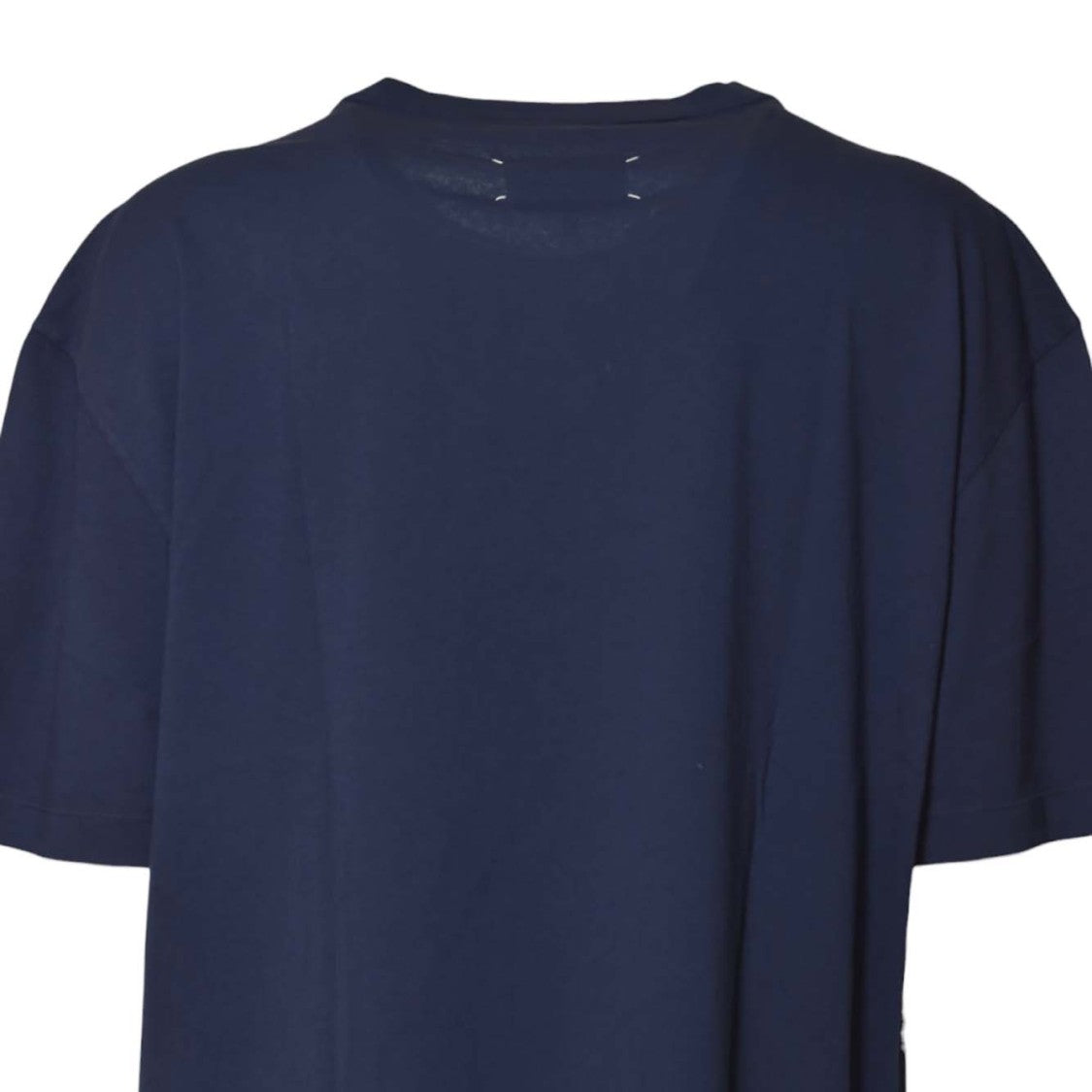 Maison Margiela Relaxed-Fit Deep Blue T-Shirt With Minimalist Design