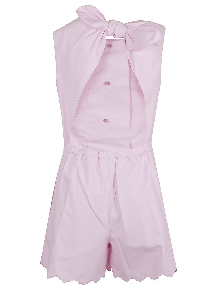 Patou Embroidered Scarf Jumpsuit