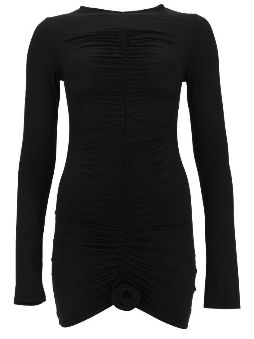 La Reveche Lillibet Long Sleeves Asymmetrical Mini Dress