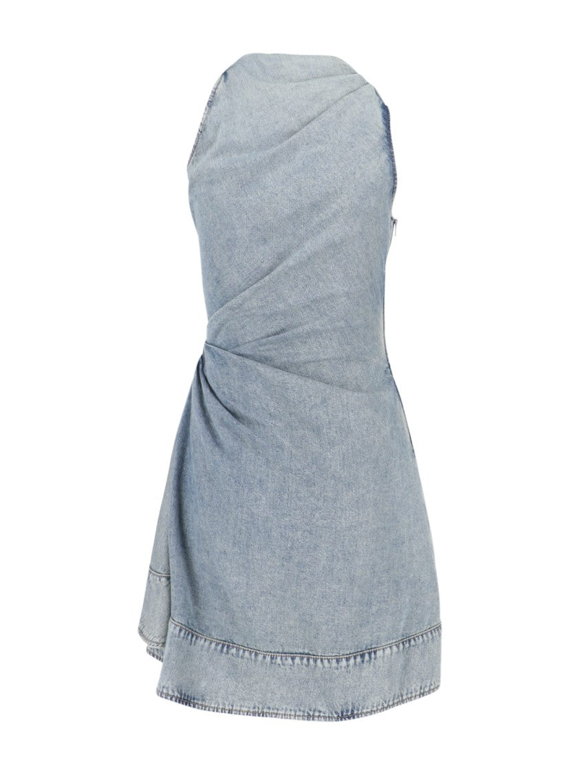 Alexander Mcqueen Midi Dress – Light Blue