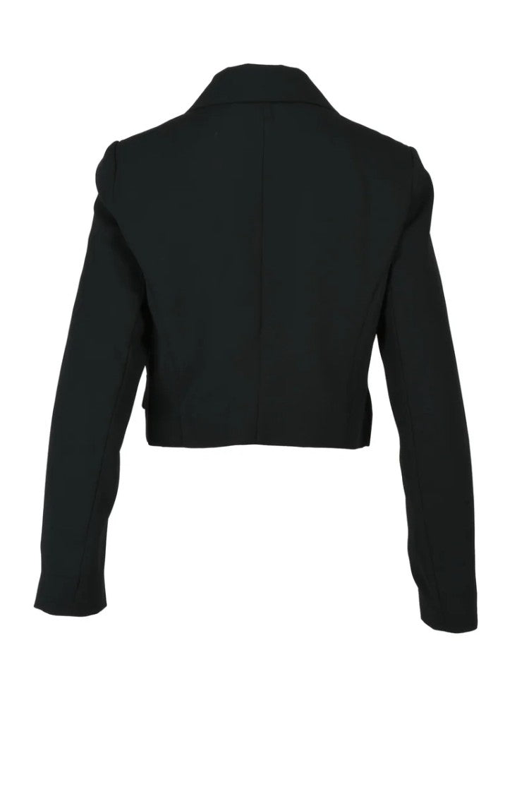 Carla G Lined Polyester Bolero - Black
