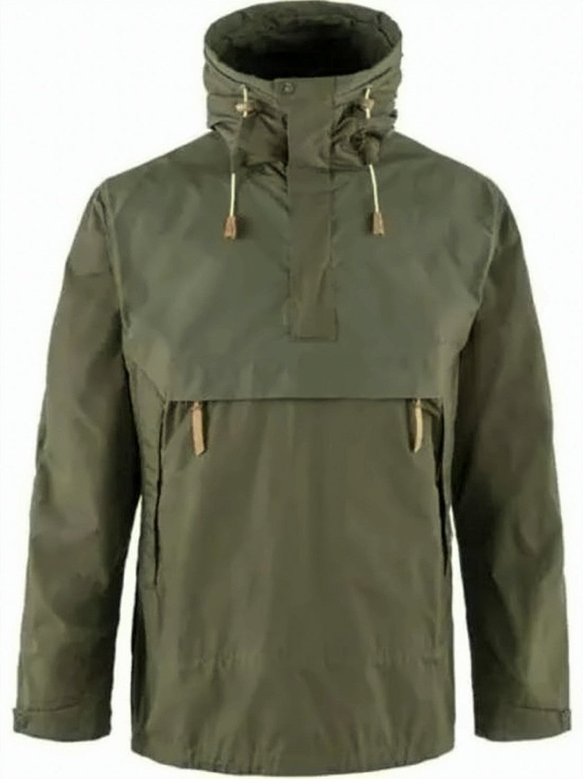 Fjallraven Long-Sleeve Pullover With High Collar And Zippered Front Pocket