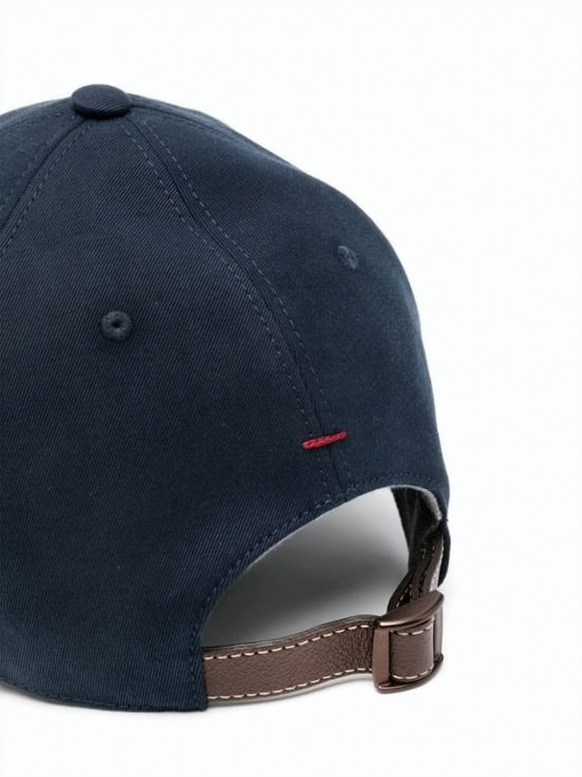 Brunello Cucinelli Deep Navy Cotton Baseball Cap