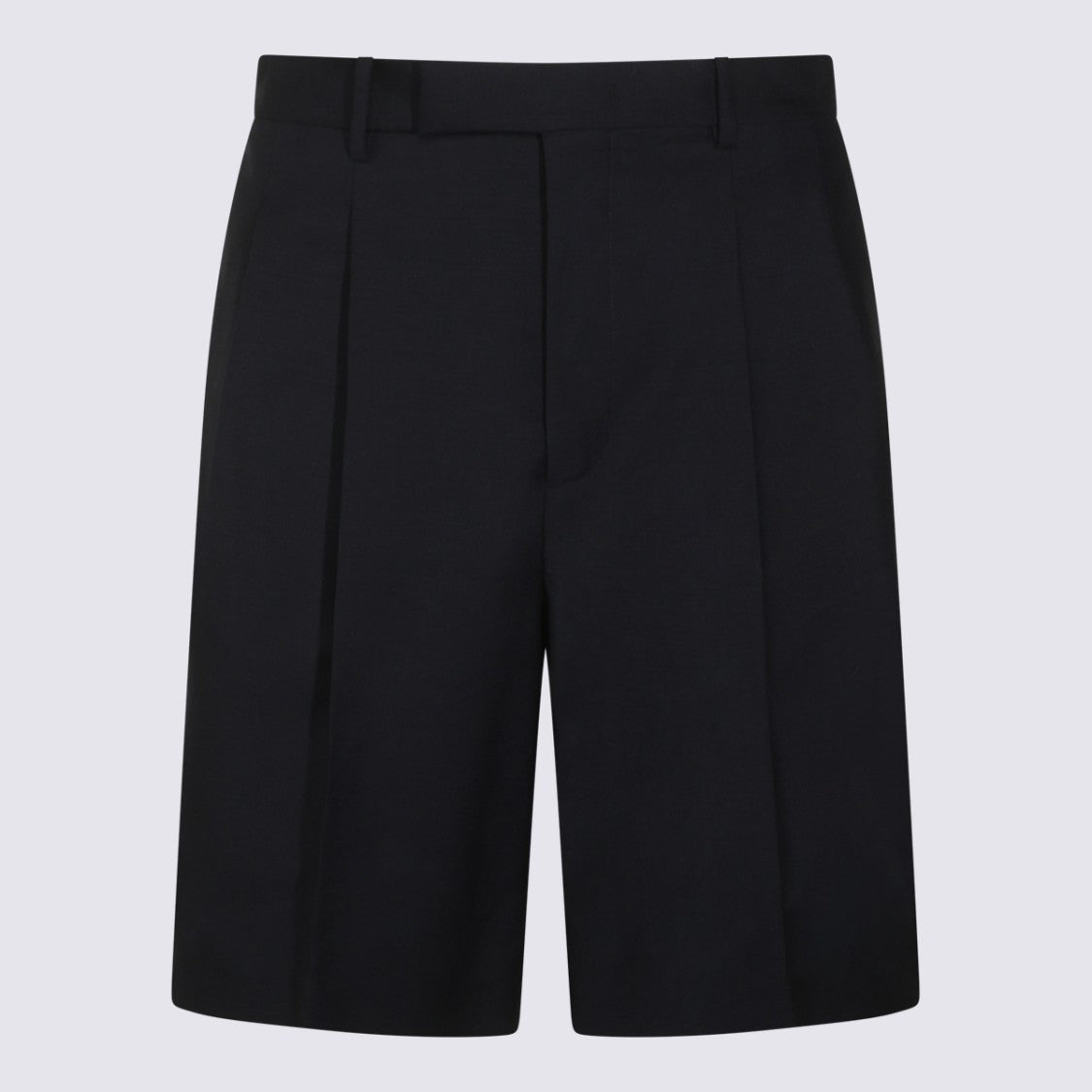 Jil Sander Dark Blue Wool Shorts