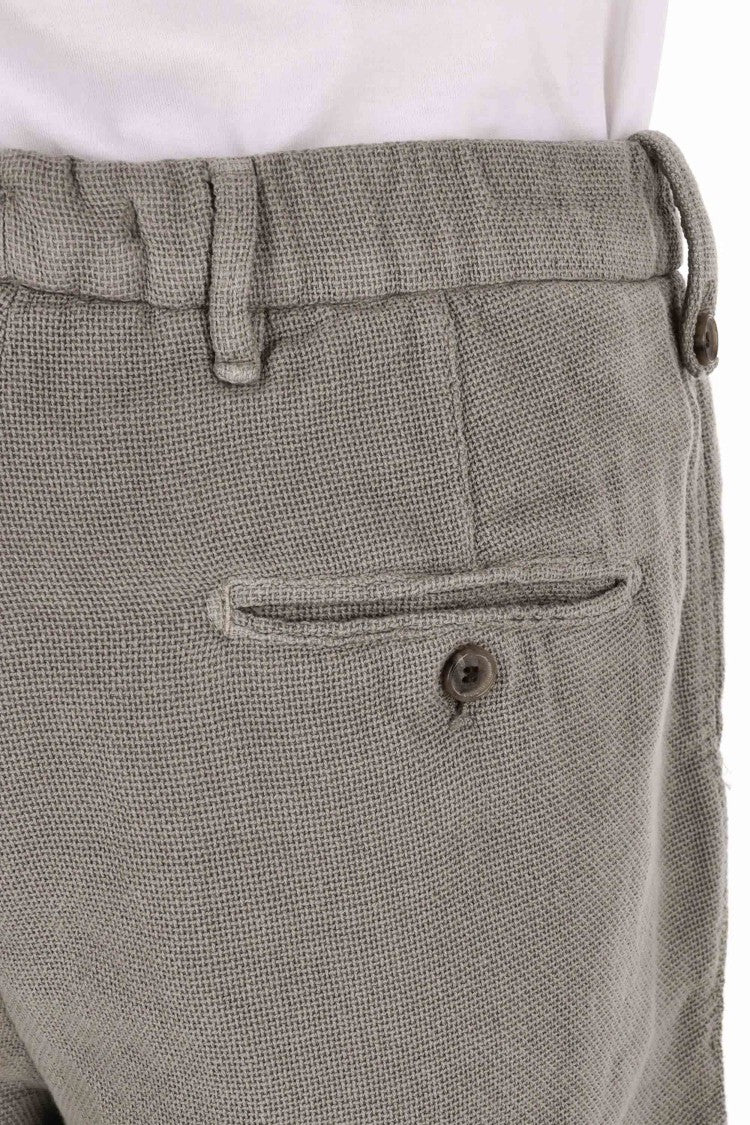 Myths Woven Cotton-Linen Bermuda