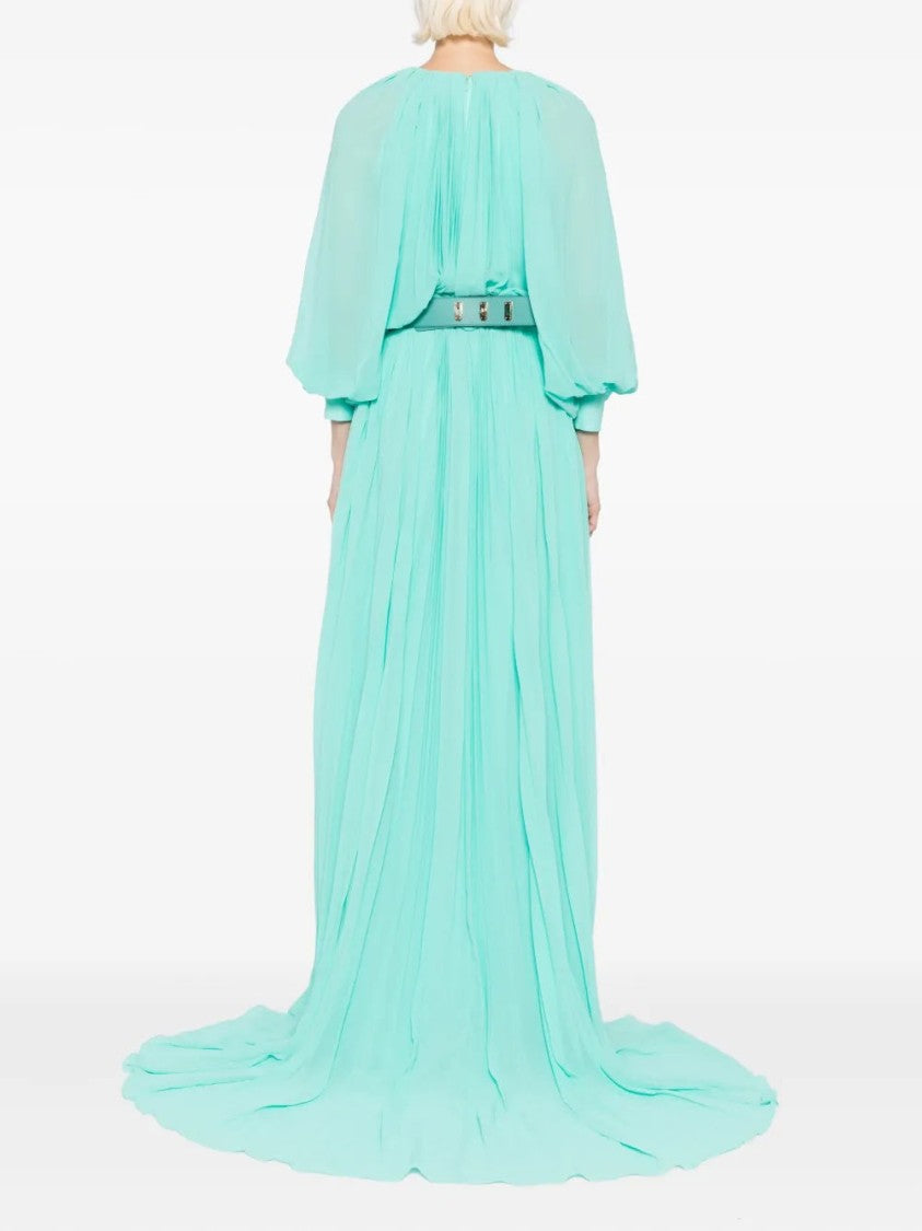 Saiid Kobeisy Pleated Long Dress