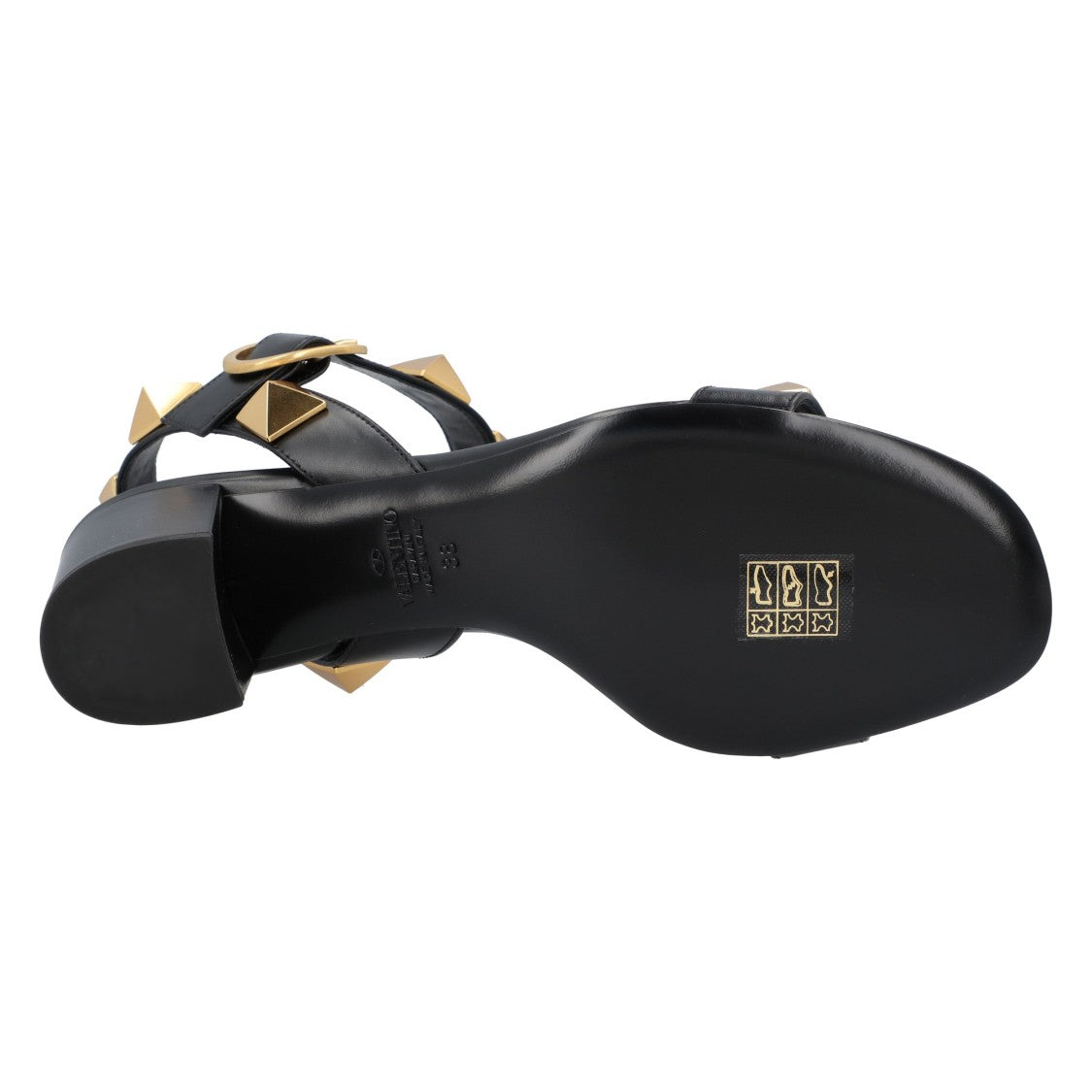 Valentino Roman Stud Calfskin Sandal