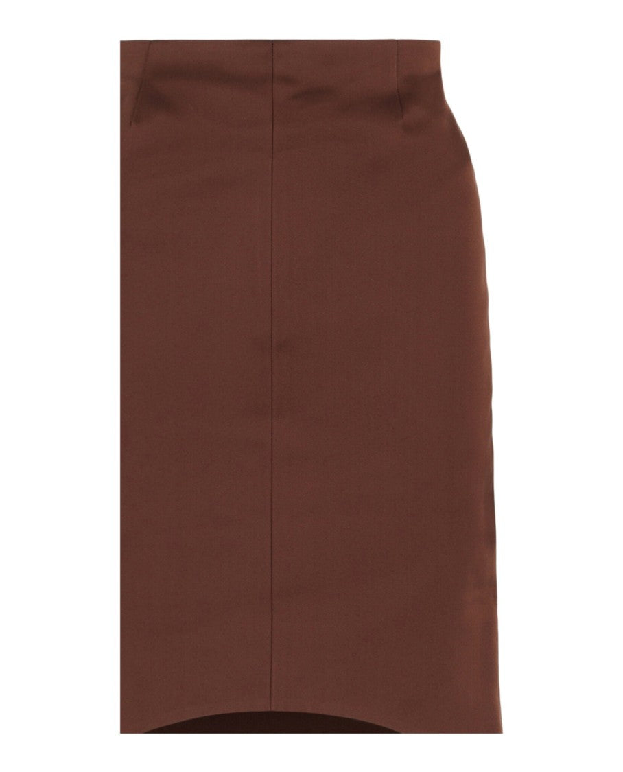 Givenchy Silk Front Slit Pencil Skirt