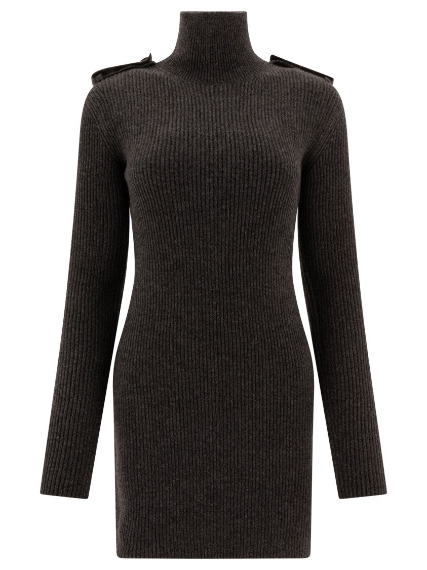 Alexander Mcqueen Ribbed Mini Dress