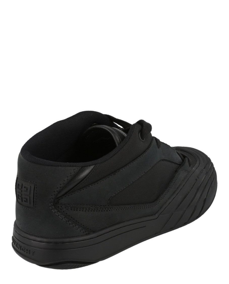 Givenchy Suede Trimmed Mid-Top Sneakers