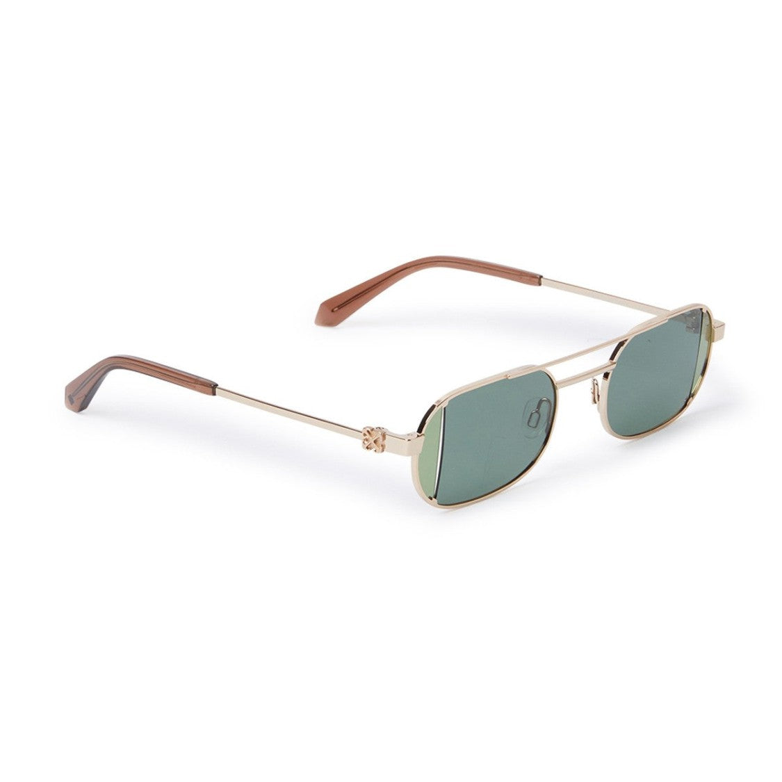 Off-White Gold Oeri14h Lynn Metal Oval Sunglasses