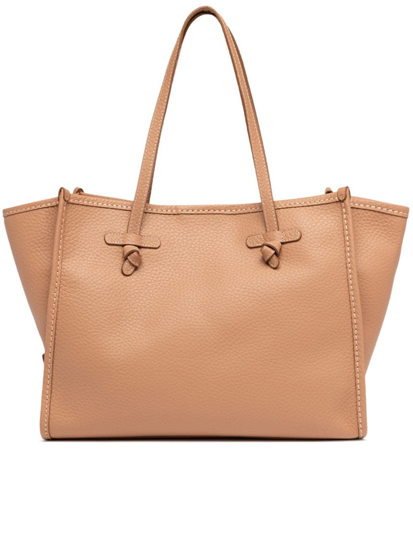Gianni Chiarini Marcella Rectangular Brown Structured Leather Tote