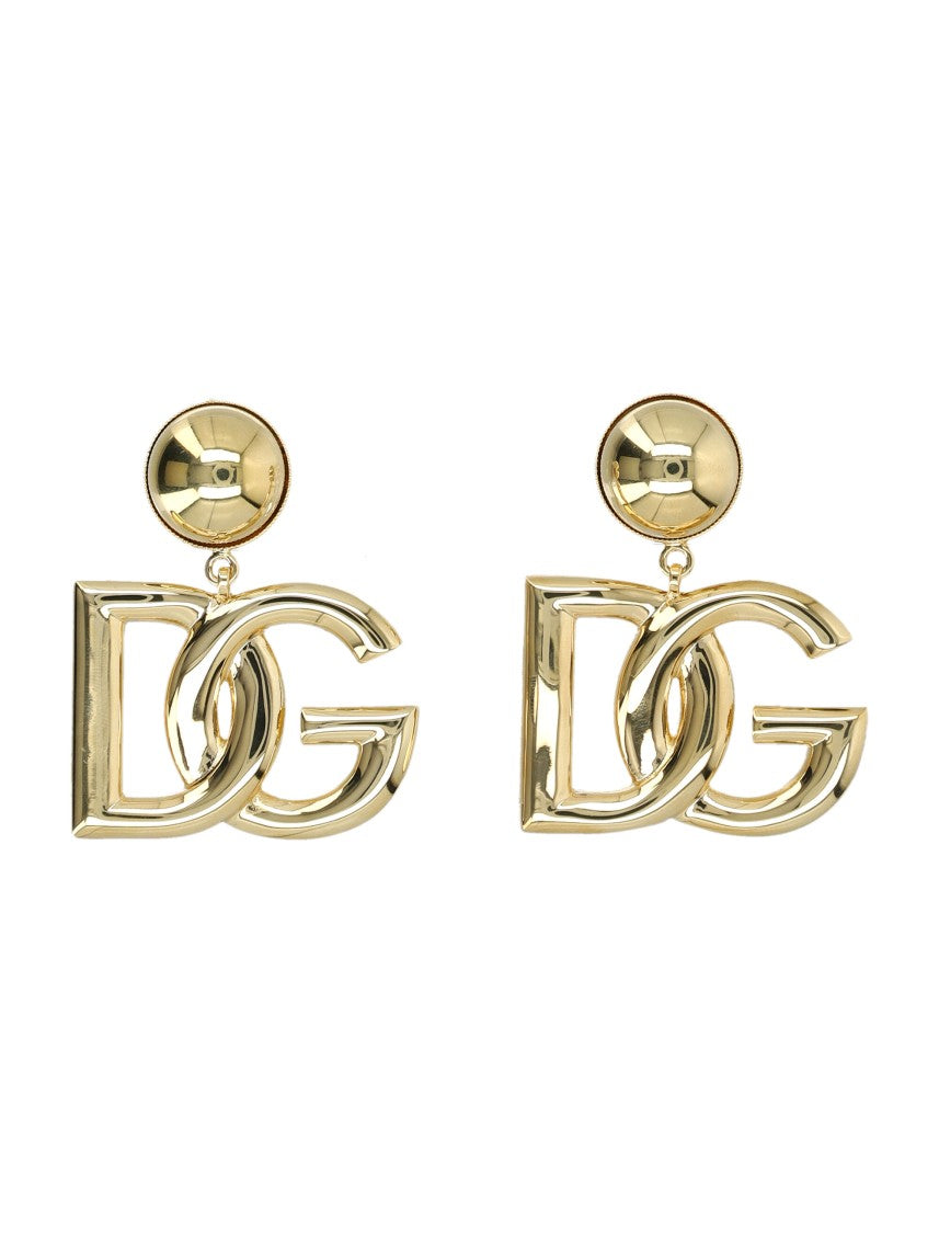 Dolce & Gabbana Dg Gold Metal Stud Earrings