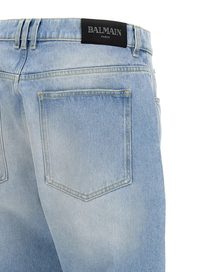 Balmain Light Blue Denim Jeans