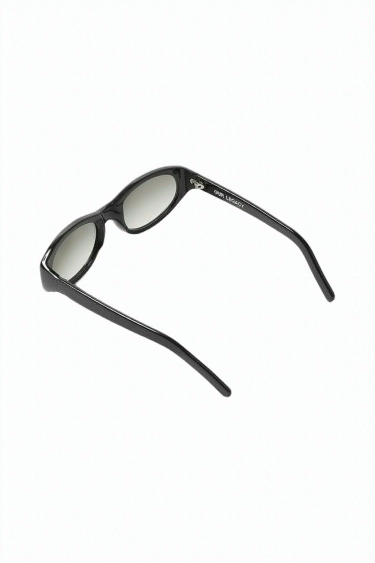 Our Legacy Narrow Oval Frame Sunglasses With Glossy Finish