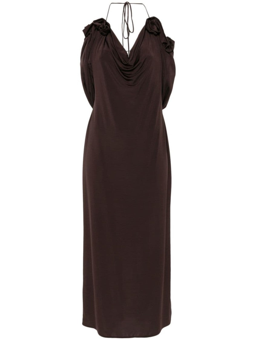 Magda Butrym Brown Midi Dress