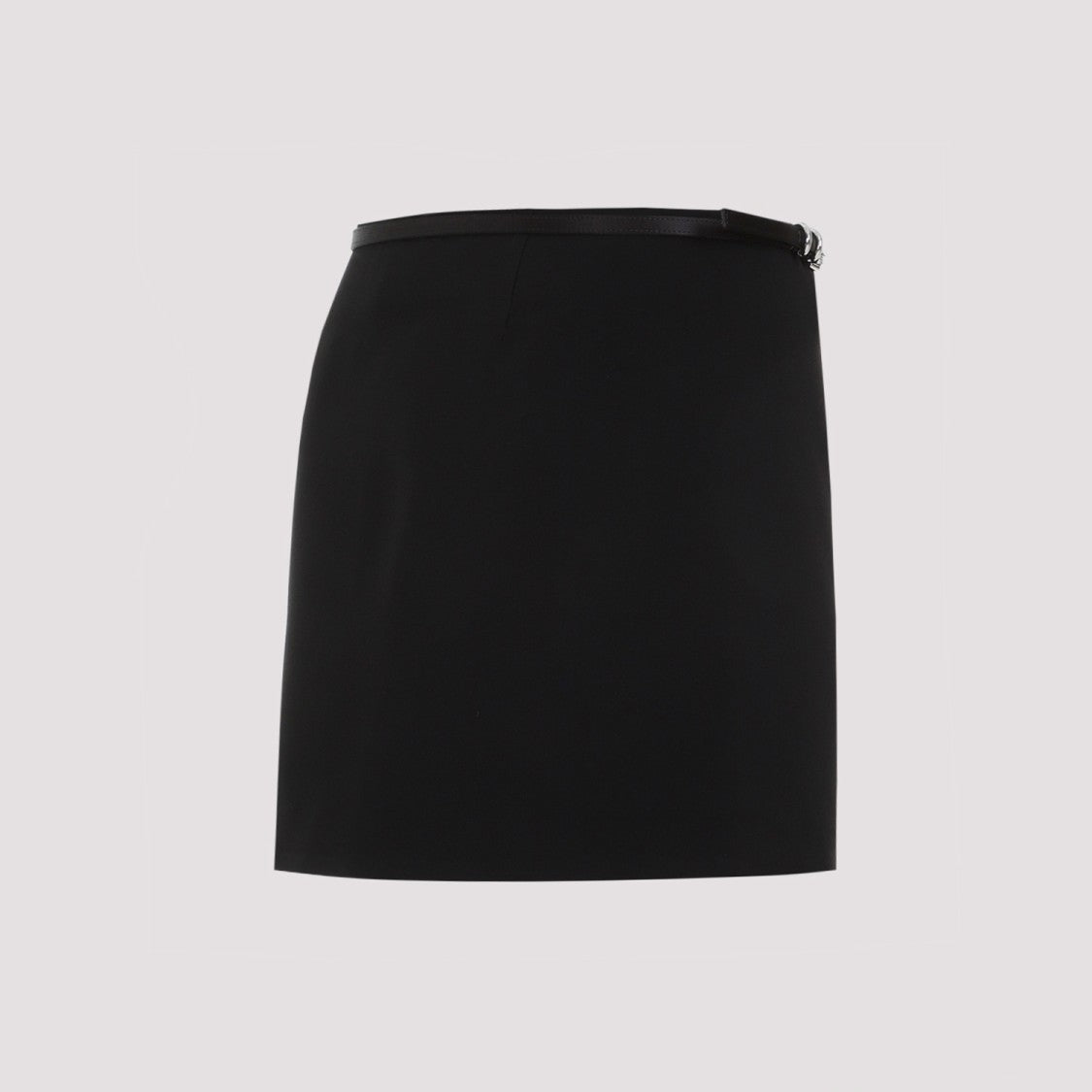Givenchy Black Acetate Mini Wrap Voyou Skirt